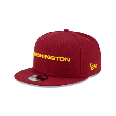 Washington Football Team Gorra | New Era NFL Basic Wordmark 9fifty Snapback Cap Mexico - Amarillos